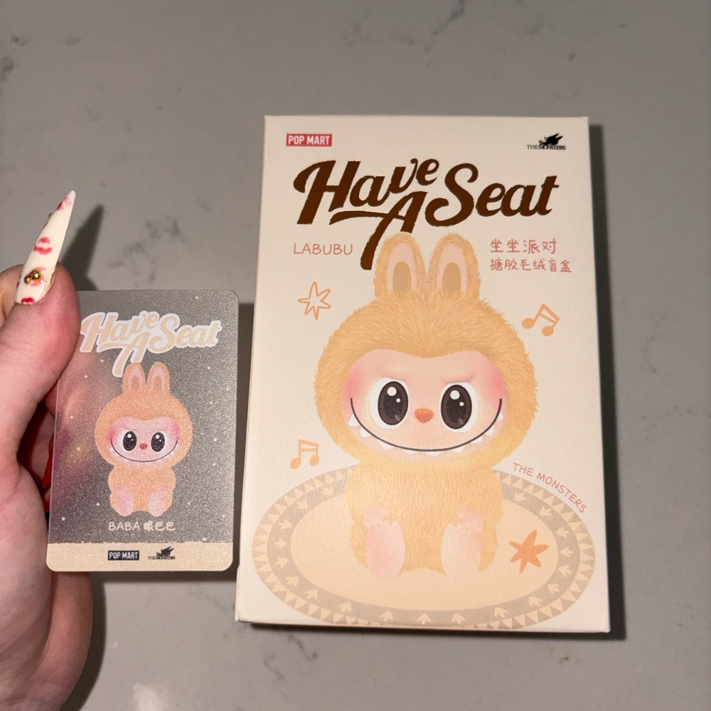 Pop Mart Have A Seat Labubu- BABA